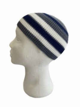 Chéchia Bonnet gris bleu ref5
