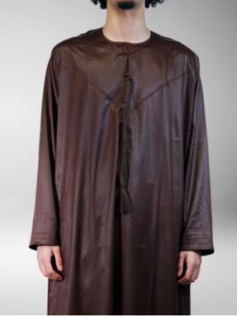 Qamis Emirati Marron -...