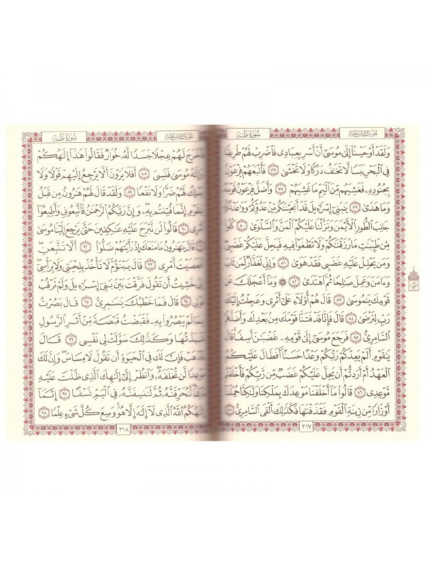 Coran grande taille rouge 35 x 25 cm