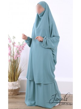 Jilbab 2 pièces jupe vert...