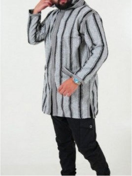 Manteau berbère en laine -...