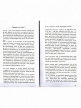 Il était une fois, un homme, une femme... Myriam LAKHDAR BOUNAMCHA
