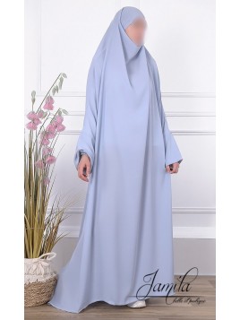 Jilbab 1 Pièce Bleu grisé...