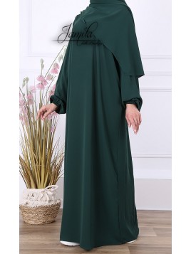 Abaya Simple Vert sapin...