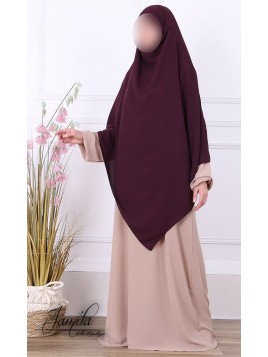 Khimar 2 voiles Prune 294 -...