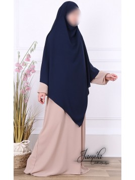 Khimar 2 voiles Bleu nuit...