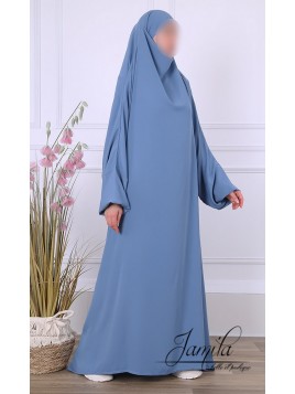 Jilbab 1 Pièce Bleu Jean...